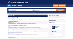 Desktop Screenshot of getsustainabilityjobs.com